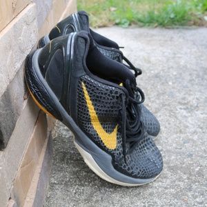 RARE NIKE ZOOM 2011 Kobe VI 6 Del Sol Black/Gold